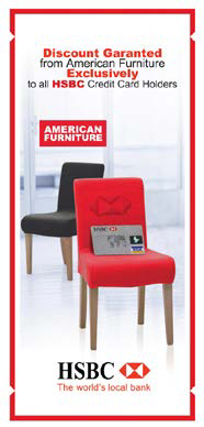 HSBC and American Furniture promotion