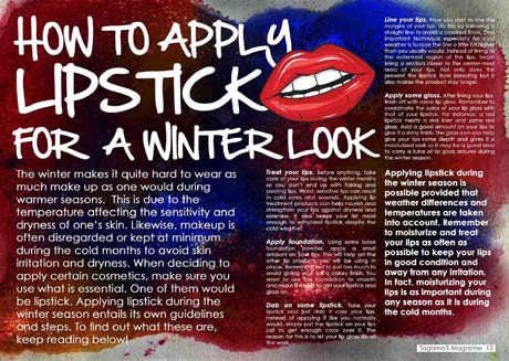 Magazine layout